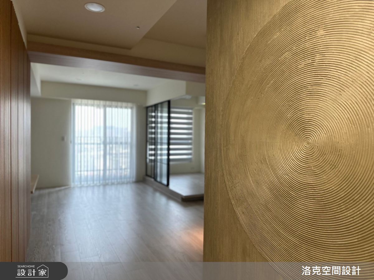 18坪新成屋(5年以下)＿日式風玄關客廳書房案例圖片＿洛克空間設計開發有限公司＿洛克_北府苑之1