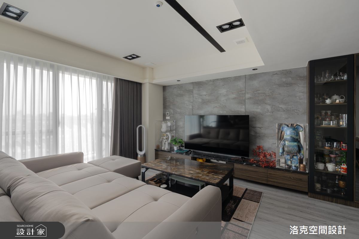 24坪預售屋＿現代風客廳案例圖片＿洛克空間設計開發有限公司＿洛克_北揚_台南之13
