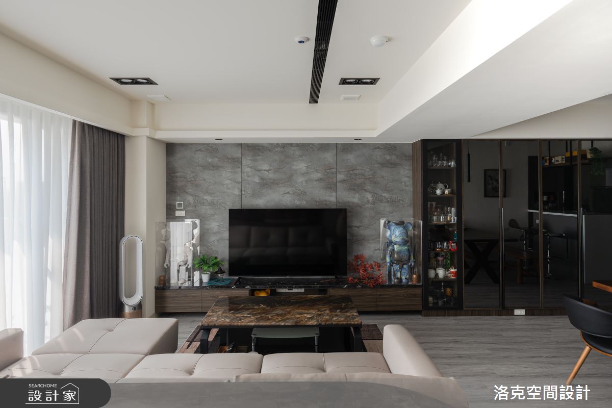 24坪預售屋＿現代風客廳案例圖片＿洛克空間設計開發有限公司＿洛克_北揚_台南之12