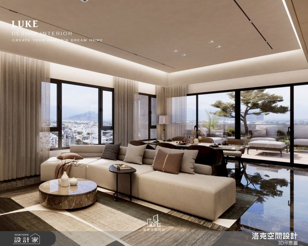 20坪毛胚屋＿現代輕奢風客廳餐廳案例圖片＿洛克空間設計開發有限公司＿洛克_磐沐之4