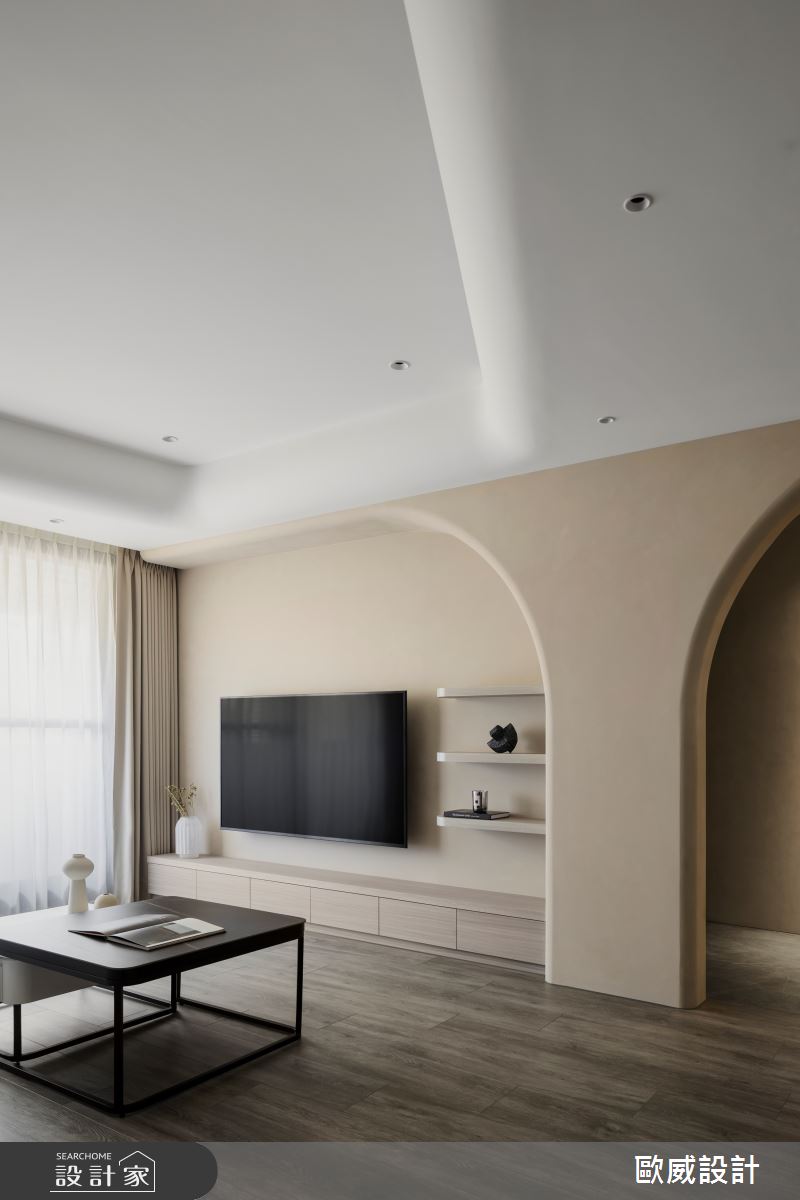 20坪老屋(50年以上)＿現代風客廳案例圖片＿歐威室內設計有限公司＿歐威_旭日之10
