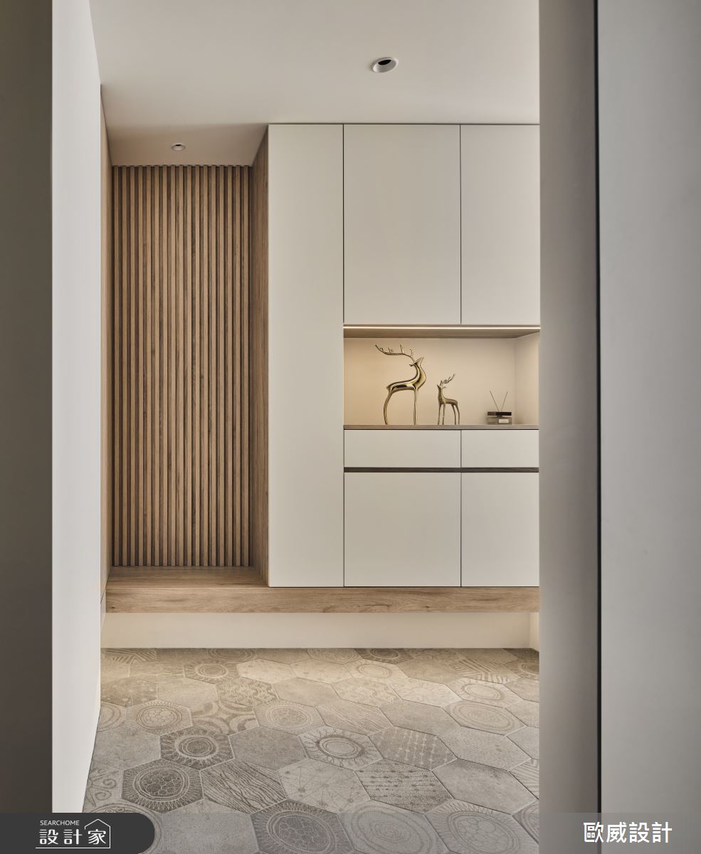 25坪新成屋(5年以下)＿北歐風玄關案例圖片＿歐威室內設計有限公司＿歐威_沐光之2