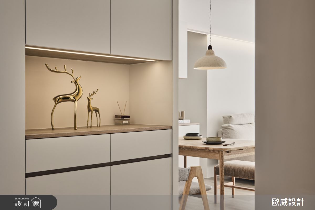 25坪新成屋(5年以下)＿北歐風玄關餐廳案例圖片＿歐威室內設計有限公司＿歐威_沐光之3