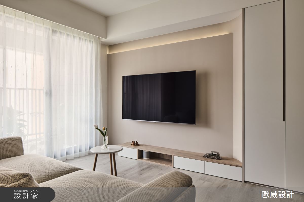 25坪新成屋(5年以下)＿北歐風客廳案例圖片＿歐威室內設計有限公司＿歐威_沐光之6