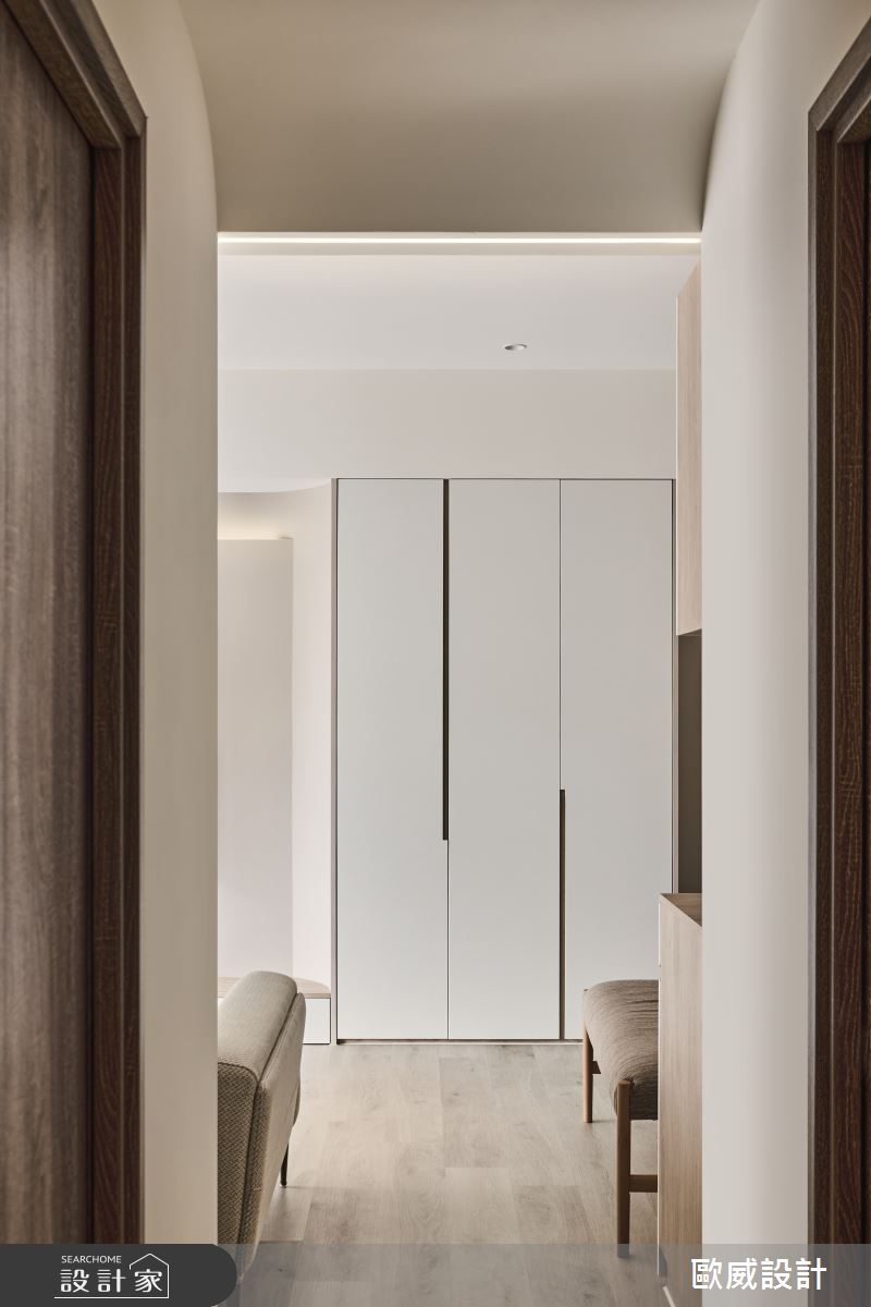 25坪新成屋(5年以下)＿北歐風走廊案例圖片＿歐威室內設計有限公司＿歐威_沐光之15