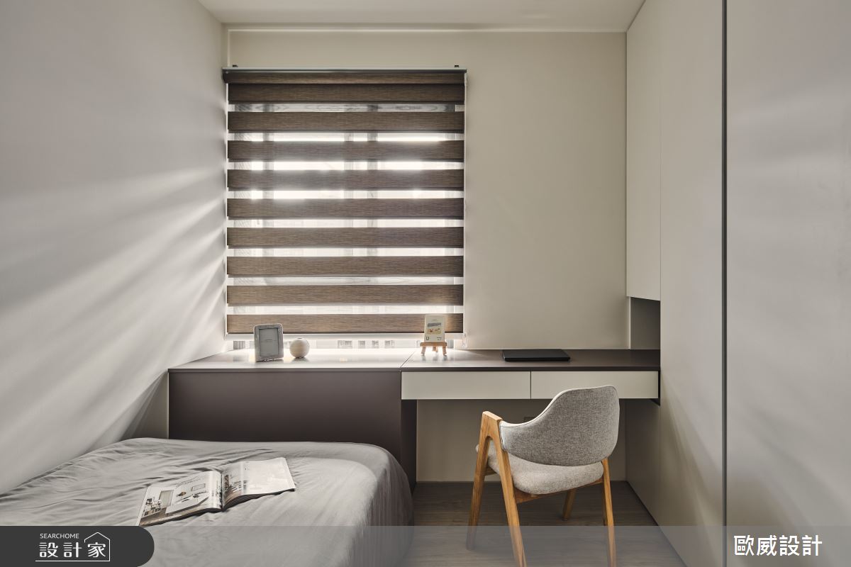 25坪新成屋(5年以下)＿北歐風客房案例圖片＿歐威室內設計有限公司＿歐威_沐光之25