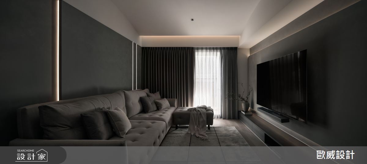 25坪新成屋(5年以下)＿北歐風客廳案例圖片＿歐威室內設計有限公司＿歐威_謐靜之4