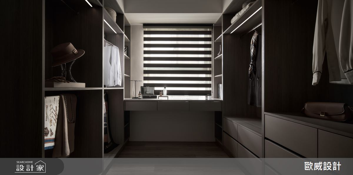 25坪新成屋(5年以下)＿北歐風更衣間案例圖片＿歐威室內設計有限公司＿歐威_謐靜之18