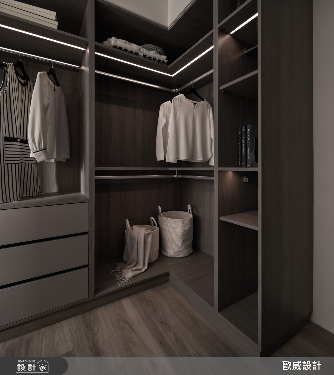25坪新成屋(5年以下)＿北歐風更衣間案例圖片＿歐威室內設計有限公司＿歐威_謐靜之19