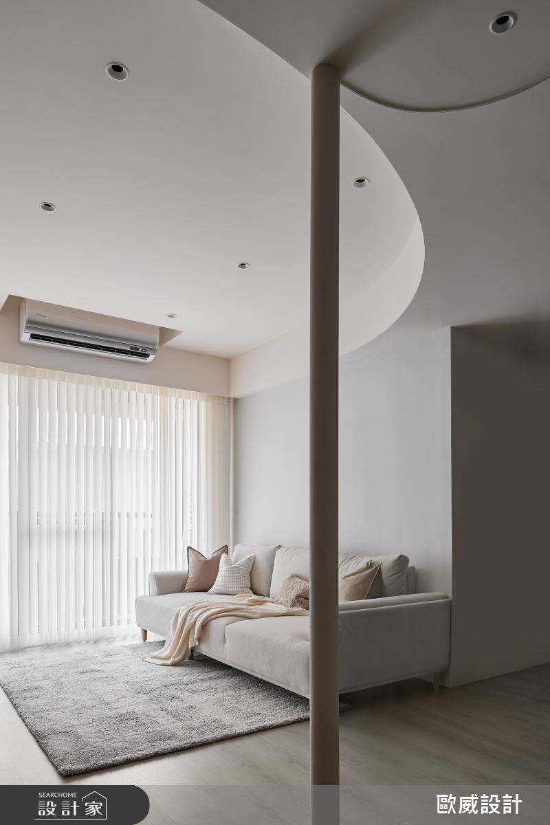 18坪新成屋(5年以下)＿現代風玄關客廳案例圖片＿歐威室內設計有限公司＿歐威_時光之9