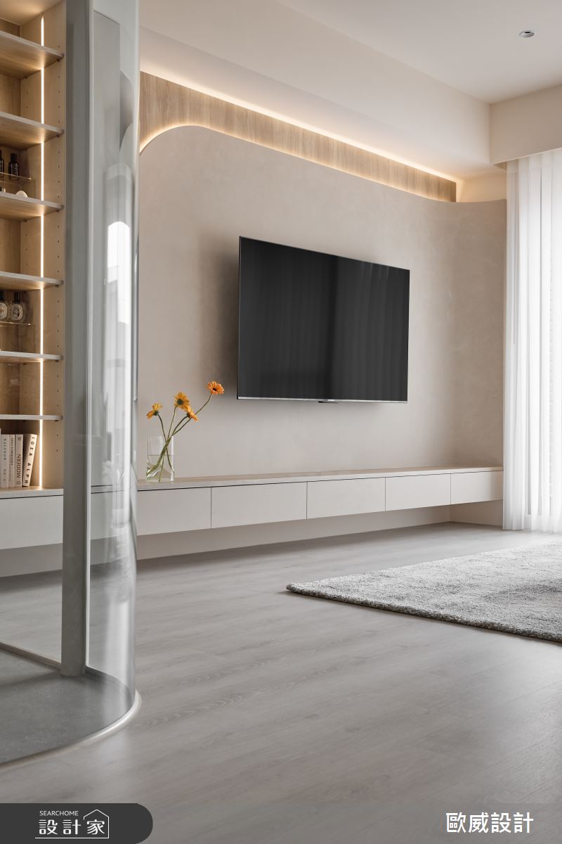 18坪新成屋(5年以下)＿現代風客廳案例圖片＿歐威室內設計有限公司＿歐威_時光之5