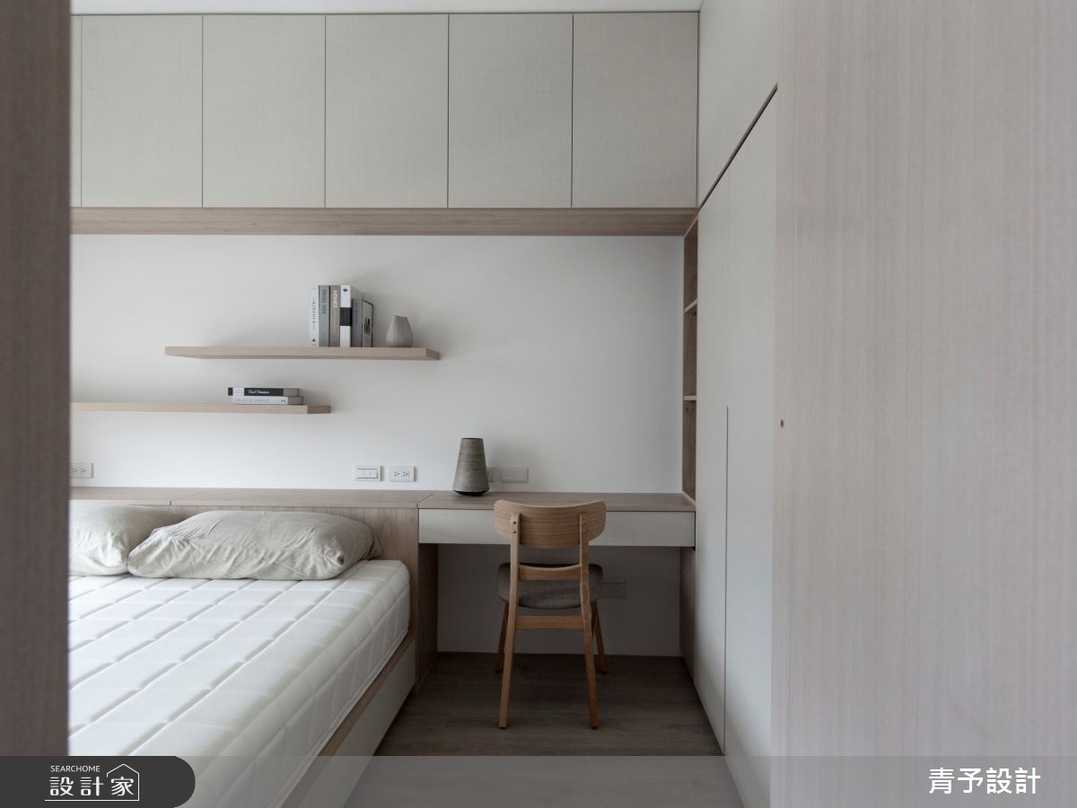 10坪新成屋(5年以下)＿日式無印風臥室案例圖片＿青予設計＿青予_01之7