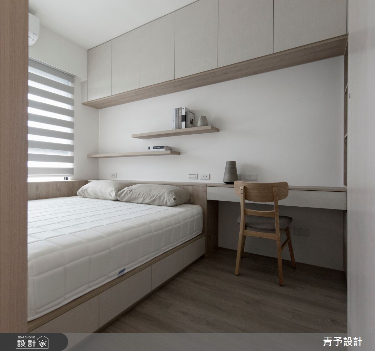 10坪新成屋(5年以下)＿日式無印風臥室案例圖片＿青予設計＿青予_01之6