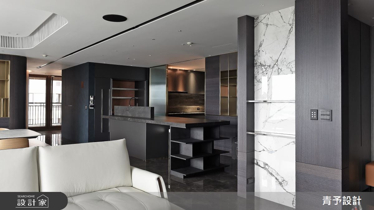 81坪毛胚屋＿現代風客廳中島案例圖片＿青予設計＿青予_02之14
