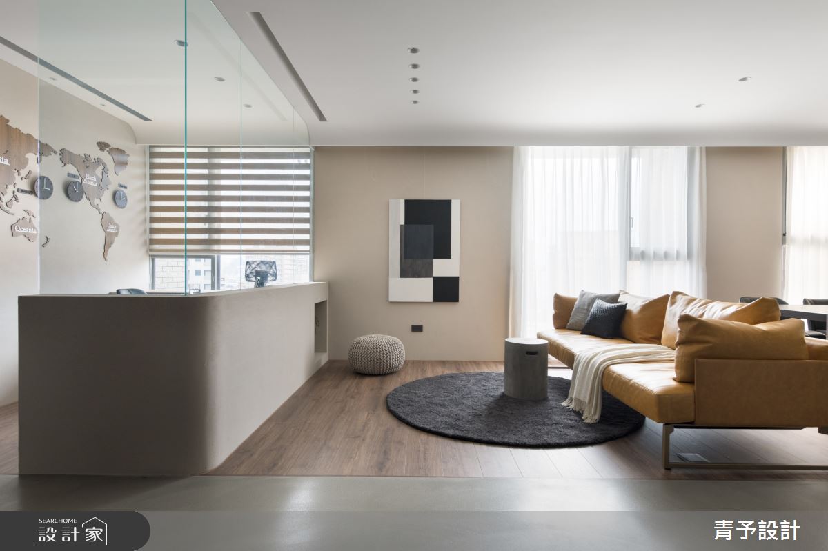 38坪新成屋(5年以下)＿現代風客廳書房案例圖片＿青予設計＿青予_05之4