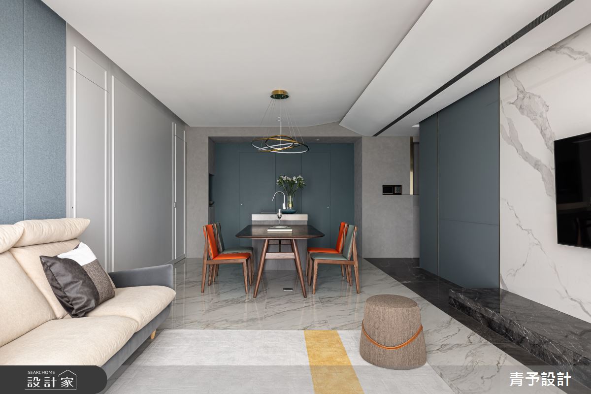 38坪新成屋(5年以下)＿現代風客廳餐廳案例圖片＿青予設計＿青予_04之7