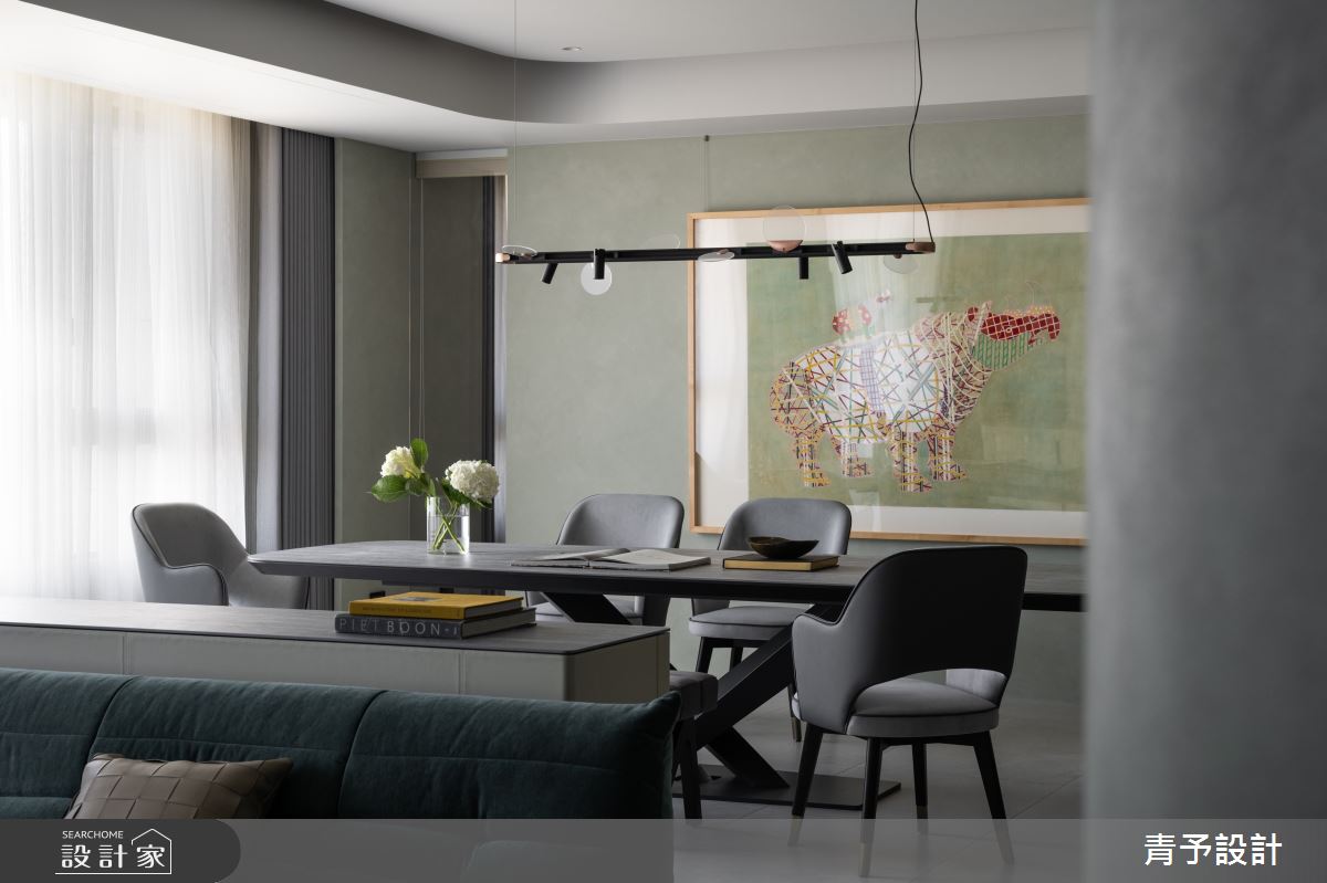 81坪中古屋(5~15年)＿現代風客廳餐廳案例圖片＿青予設計＿青予_06之10