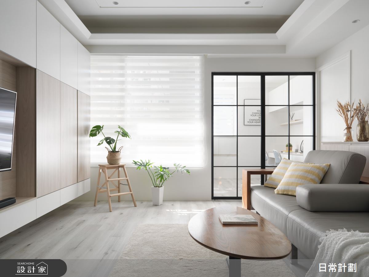 22坪中古屋(5~15年)＿北歐風客廳案例圖片＿日常計劃空間設計有限公司＿日常計劃_01.新北22坪北歐風之8