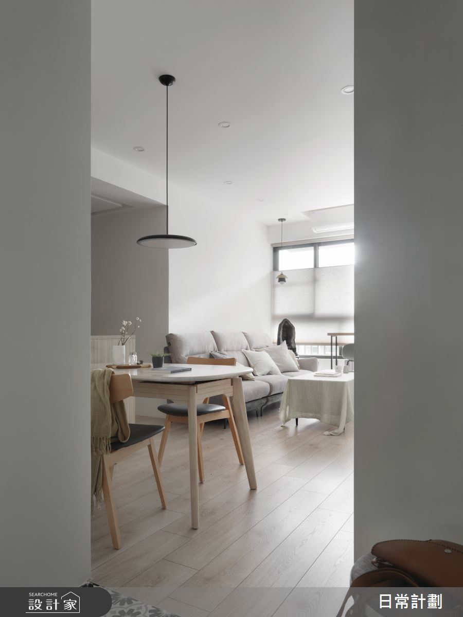 20坪新成屋(5年以下)＿簡約風玄關客廳餐廳案例圖片＿日常計劃空間設計有限公司＿日常計劃_03.新北20坪簡約風之3