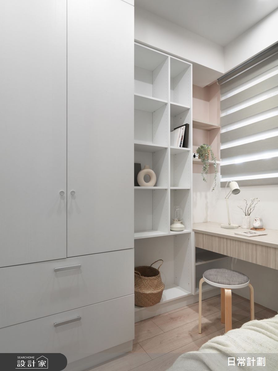 20坪新成屋(5年以下)＿簡約風臥室案例圖片＿日常計劃空間設計有限公司＿日常計劃_03.新北20坪簡約風之20