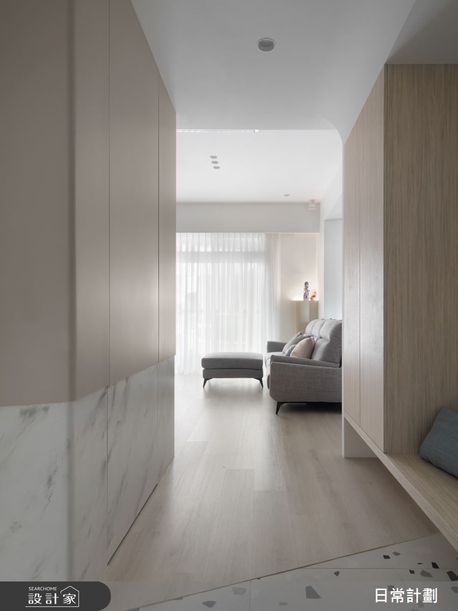 28坪中古屋(5~15年)＿簡約風玄關案例圖片＿日常計劃空間設計有限公司＿日常計劃_04.台北28坪簡約風之4