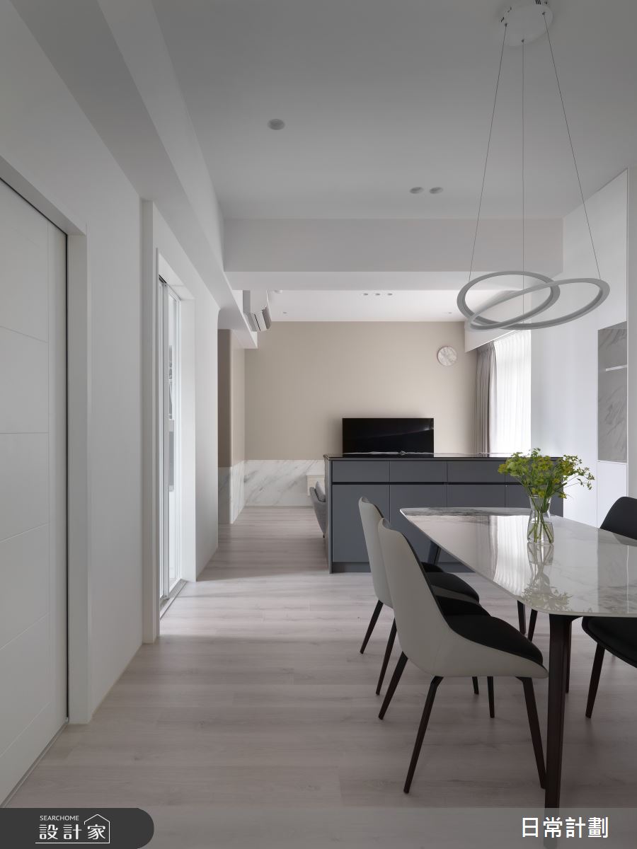28坪中古屋(5~15年)＿簡約風餐廳中島案例圖片＿日常計劃空間設計有限公司＿日常計劃_04.台北28坪簡約風之14