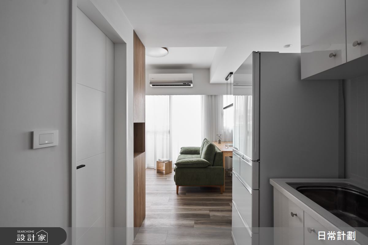 10坪新成屋(5年以下)＿日式無印風客廳廚房案例圖片＿日常計劃空間設計有限公司＿日常計劃_07.新北10坪日式無印風之1