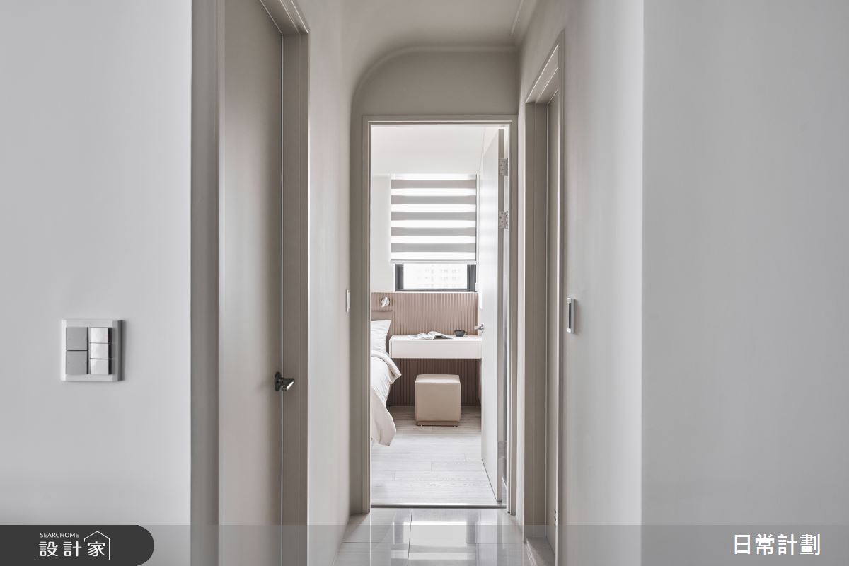 18坪新成屋(5年以下)＿現代風走廊案例圖片＿日常計劃空間設計有限公司＿日常計劃_10.新北18坪現代簡約風之13