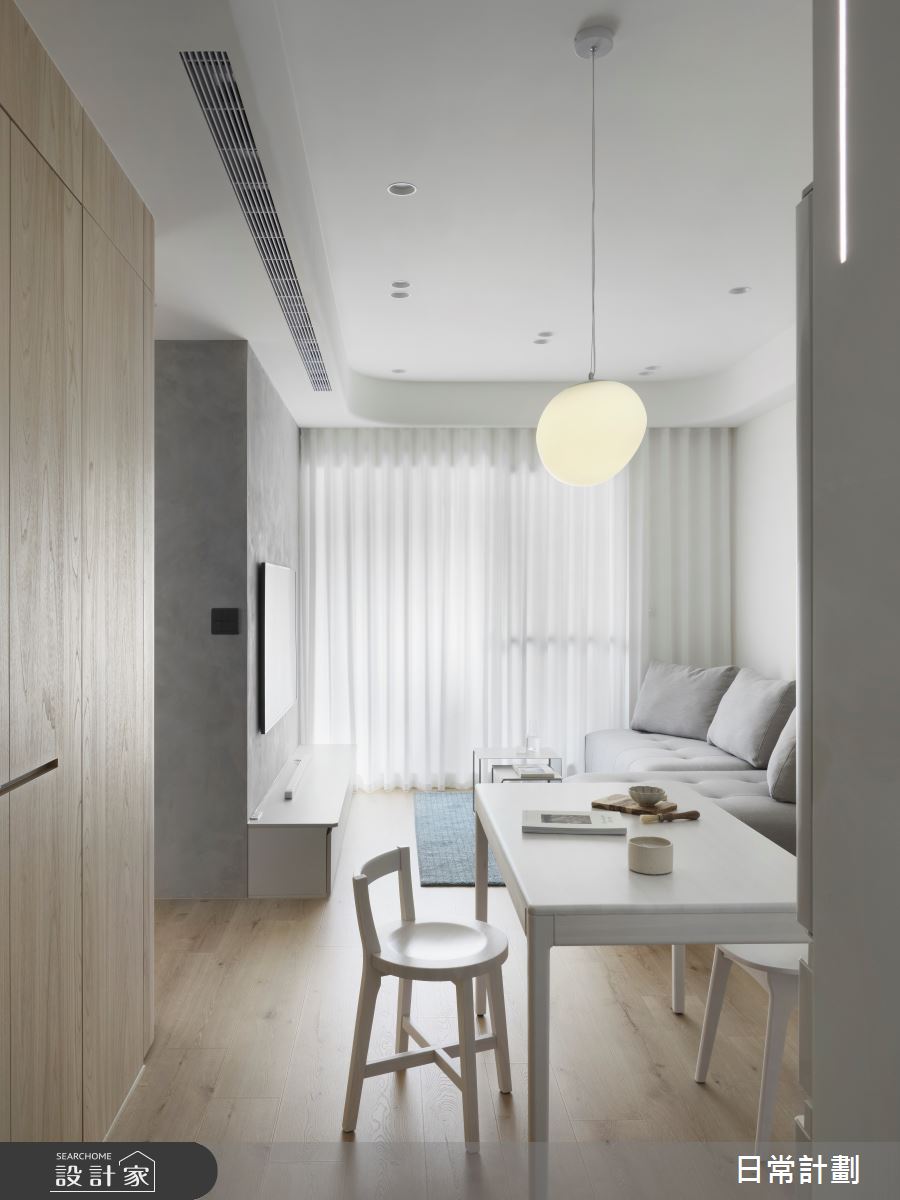 18坪預售屋＿簡約風客廳餐廳案例圖片＿日常計劃空間設計有限公司＿日常計劃_11.新北18坪簡約風之4