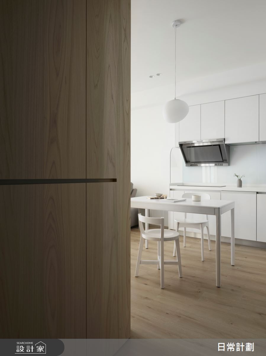 18坪預售屋＿簡約風餐廳廚房案例圖片＿日常計劃空間設計有限公司＿日常計劃_11.新北18坪簡約風之2