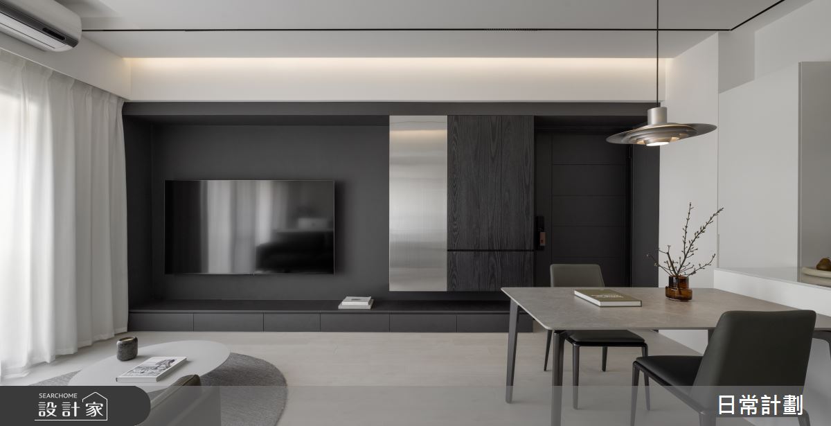 15坪新成屋(5年以下)＿現代風玄關客廳餐廳案例圖片＿日常計劃空間設計有限公司＿日常計劃_14.台北15坪現代風之4