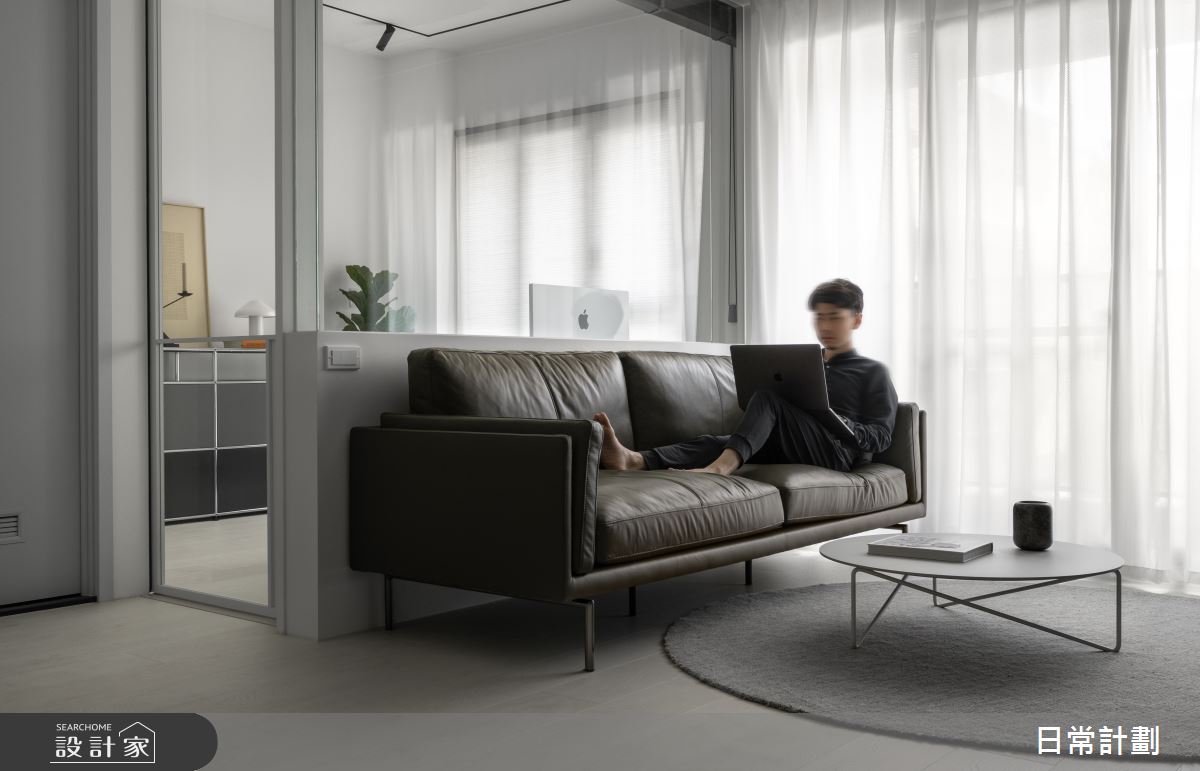 15坪新成屋(5年以下)＿現代風客廳案例圖片＿日常計劃空間設計有限公司＿日常計劃_14.台北15坪現代風之13