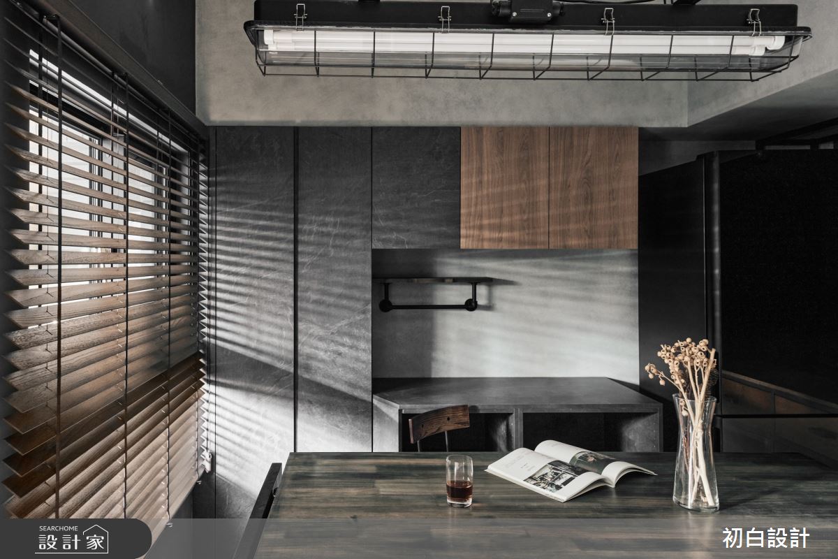 10坪新成屋(5年以下)＿工業風餐廳中島案例圖片＿初白設計有限公司＿初白_脈墨之境之6