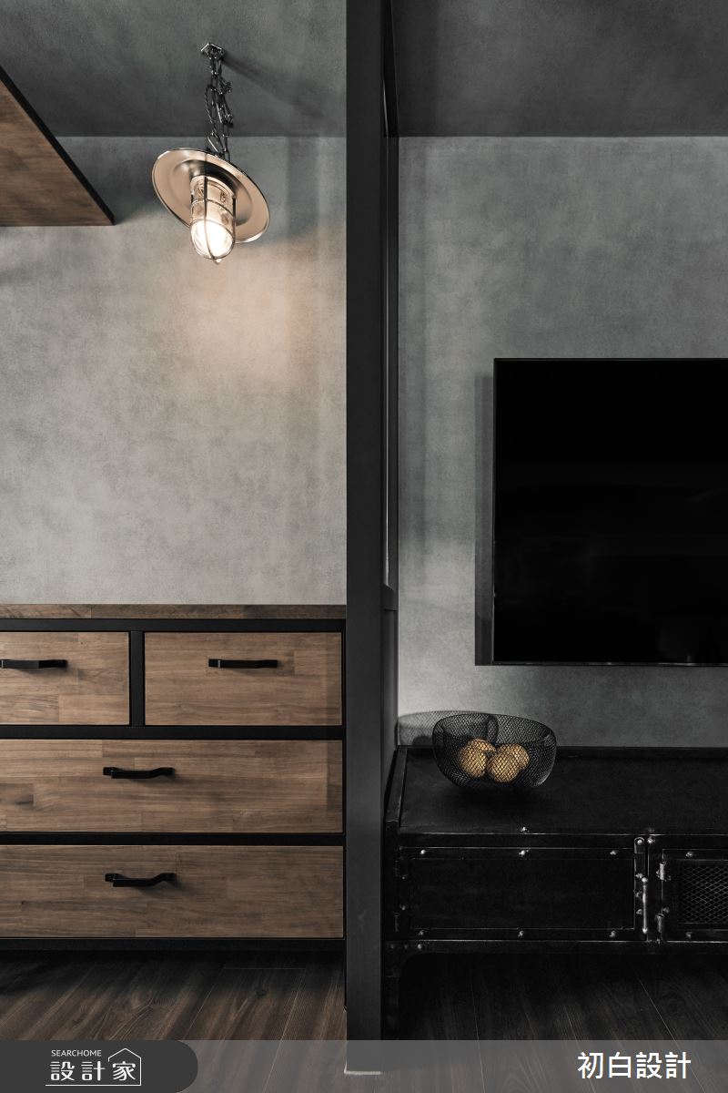 10坪新成屋(5年以下)＿工業風客廳案例圖片＿初白設計有限公司＿初白_脈墨之境之19