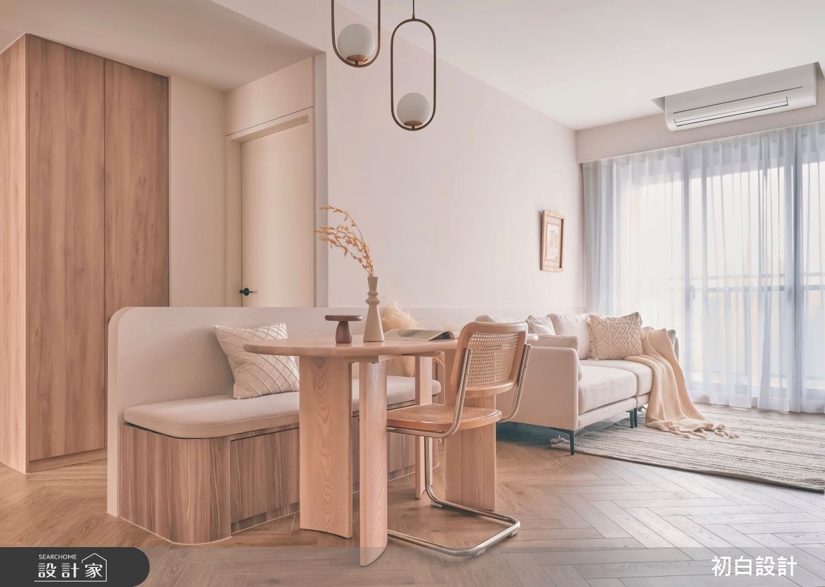 18坪新成屋(5年以下)＿現代風客廳餐廳案例圖片＿初白設計有限公司＿初白_知芙之境之5