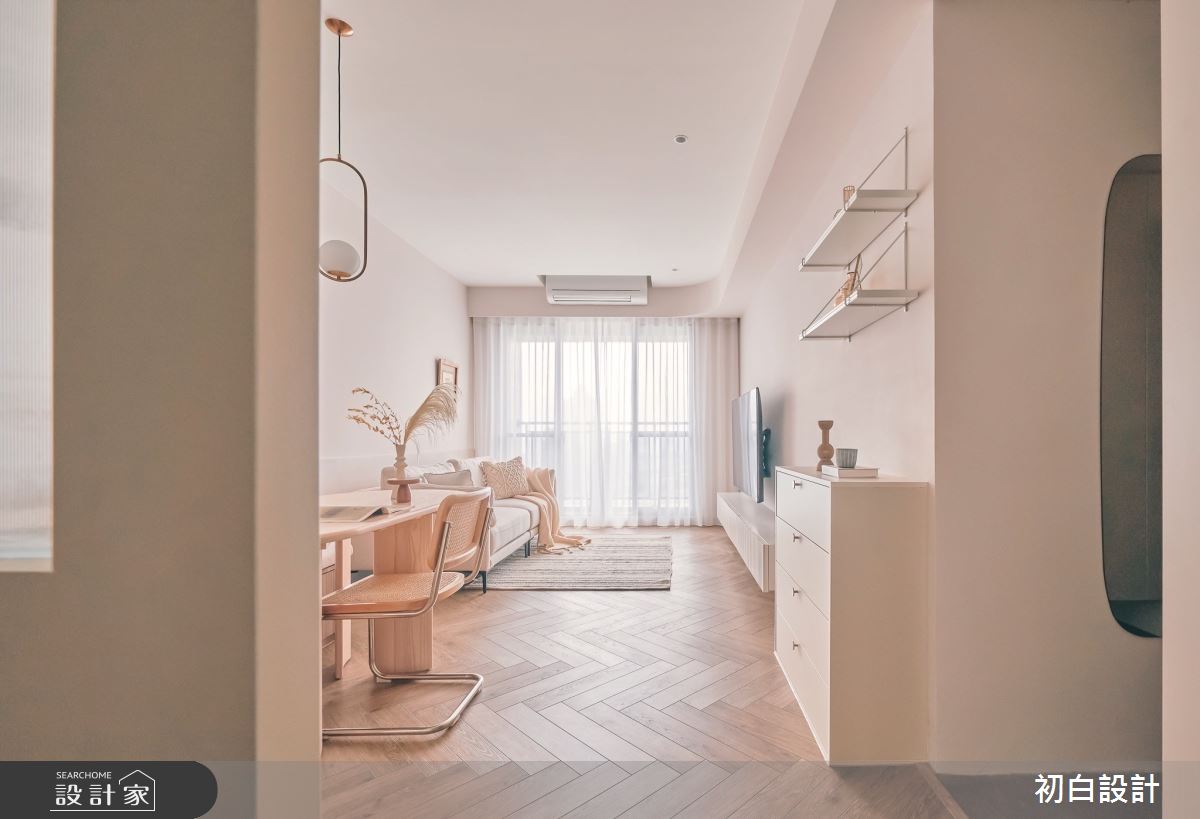 18坪新成屋(5年以下)＿現代風客廳餐廳案例圖片＿初白設計有限公司＿初白_知芙之境之4
