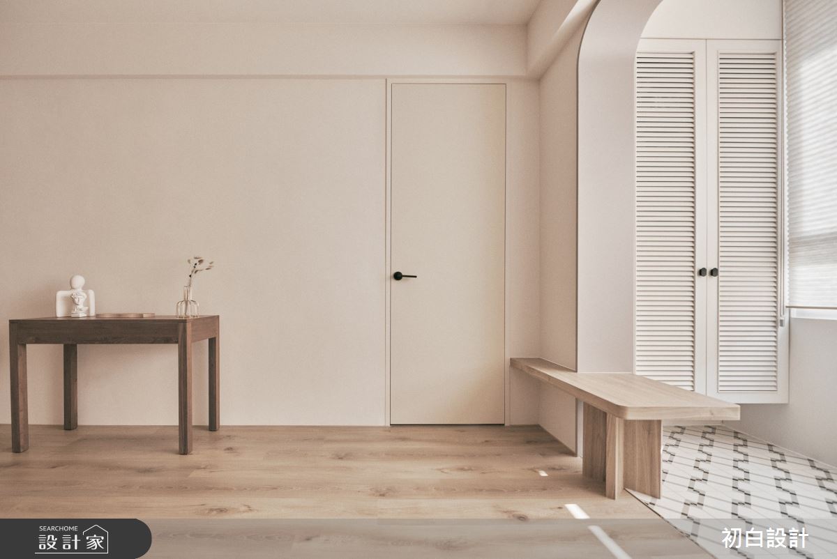 30坪老屋(31~40年)＿現代風玄關案例圖片＿初白設計有限公司＿初白_膚沙之境之2