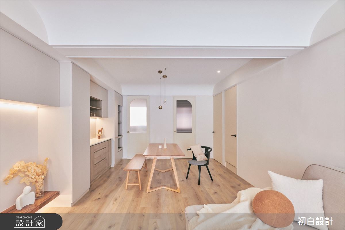 30坪老屋(31~40年)＿現代風客廳餐廳案例圖片＿初白設計有限公司＿初白_膚沙之境之4