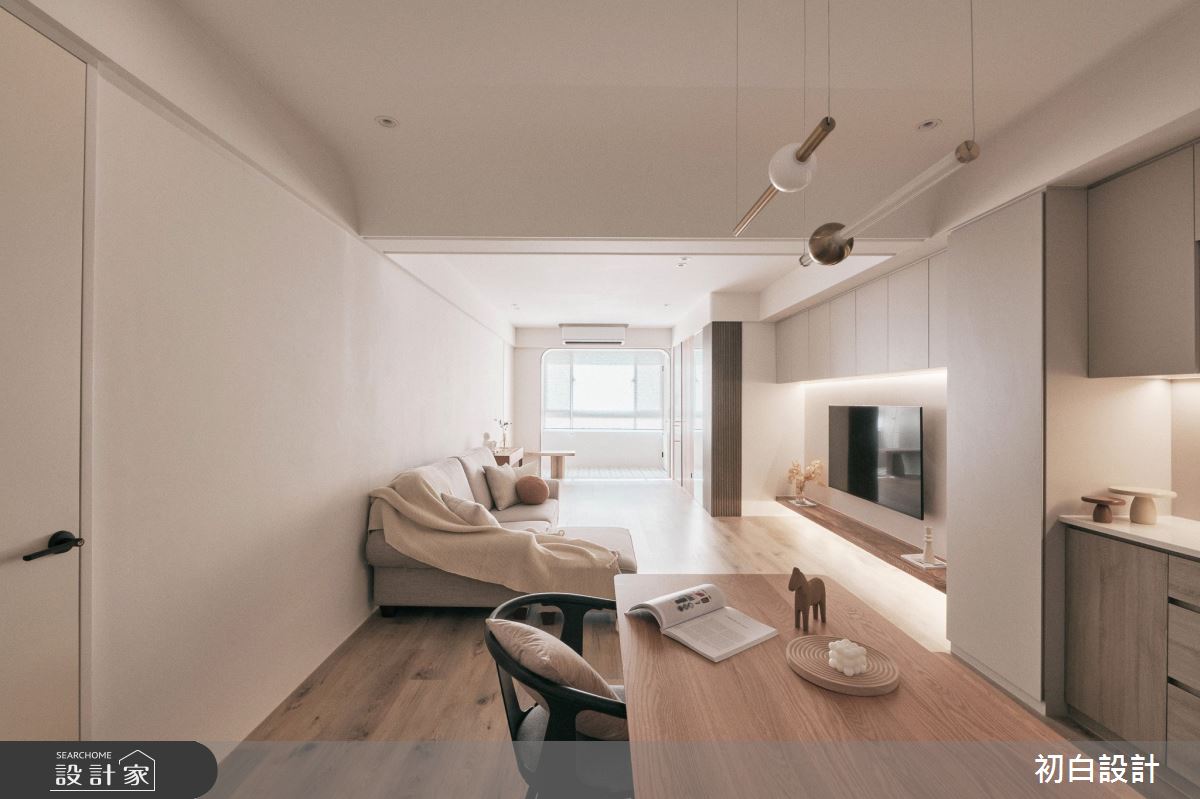 30坪老屋(31~40年)＿現代風客廳餐廳案例圖片＿初白設計有限公司＿初白_膚沙之境之6