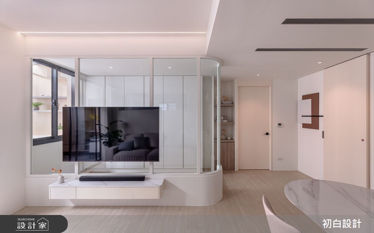 22坪老屋(31~40年)＿現代風客廳餐廳多功能室案例圖片＿初白設計有限公司＿初白_日光珠寶盒之12
