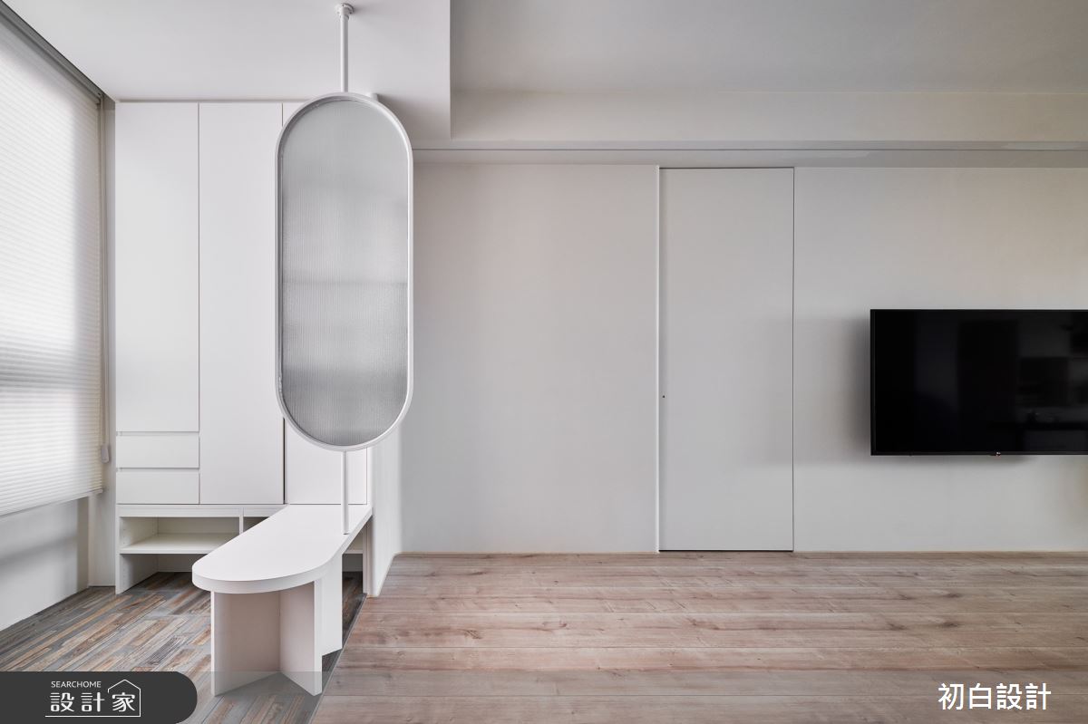 30坪中古屋(5~15年)＿簡約風玄關客廳案例圖片＿初白設計有限公司＿初白_煦柔之境之1