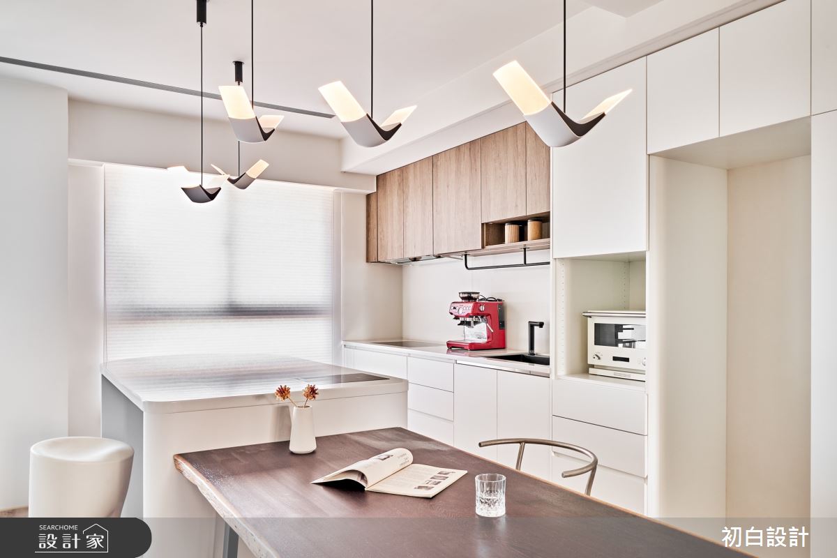 30坪中古屋(5~15年)＿簡約風餐廳廚房中島案例圖片＿初白設計有限公司＿初白_煦柔之境之7