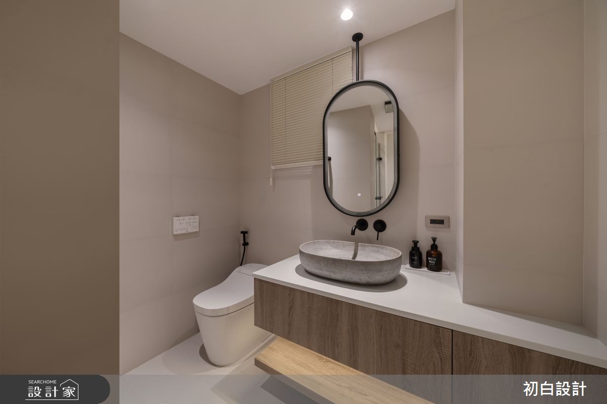 35坪老屋(31~40年)＿現代風浴室案例圖片＿初白設計有限公司＿初白_絨霧之境之15