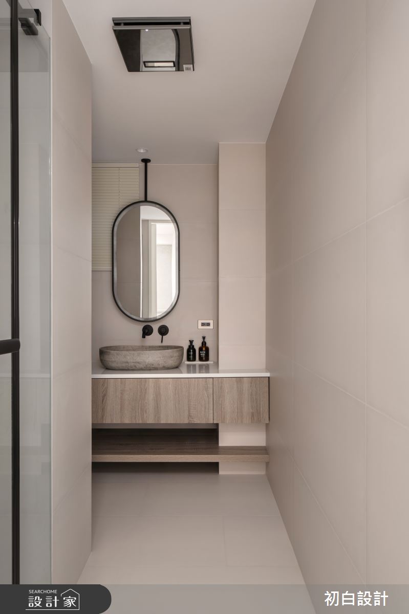 35坪老屋(31~40年)＿現代風浴室案例圖片＿初白設計有限公司＿初白_絨霧之境之14