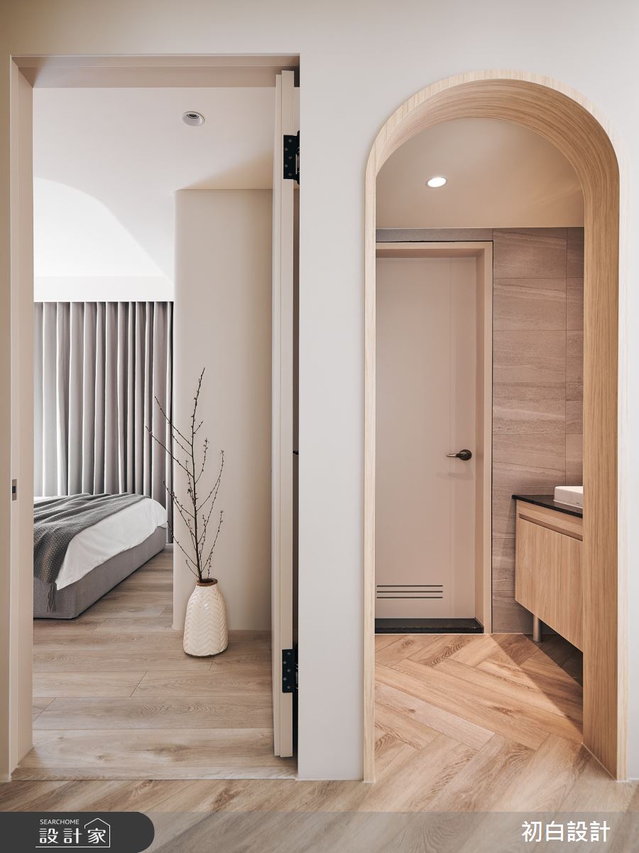 28坪新成屋(5年以下)＿混搭風臥室浴室案例圖片＿初白設計有限公司＿初白_絮花之境之9