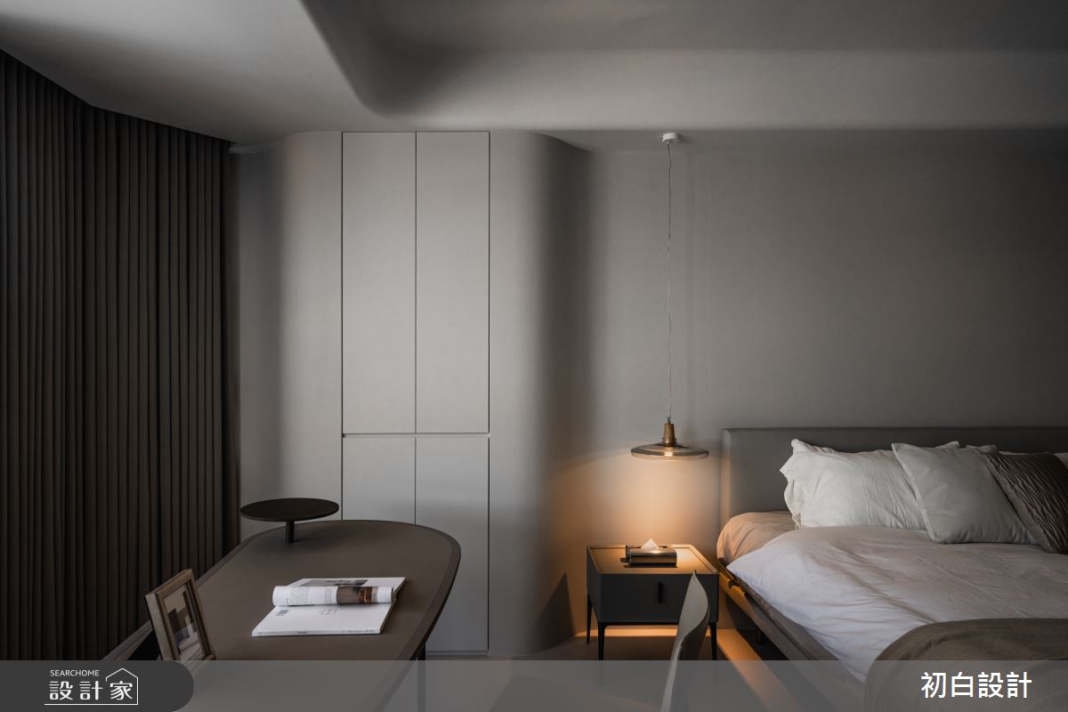 75坪新成屋(5年以下)＿簡約風臥室案例圖片＿初白設計有限公司＿初白_玉白之境之19