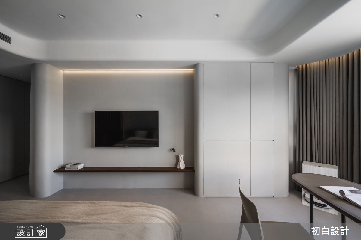 75坪新成屋(5年以下)＿簡約風臥室案例圖片＿初白設計有限公司＿初白_玉白之境之16