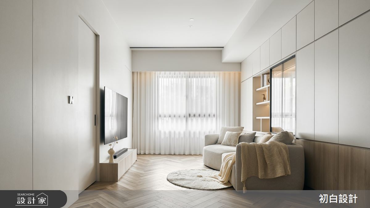 15坪新成屋(5年以下)＿混搭風客廳案例圖片＿初白設計有限公司＿初白_林檎之境之4