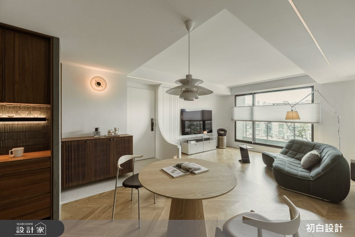 21坪新成屋(5年以下)＿現代風客廳餐廳案例圖片＿初白設計有限公司＿初白_諾縵之境之77