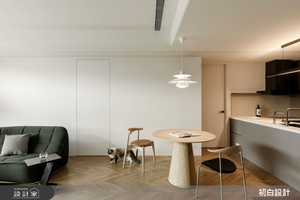 21坪新成屋(5年以下)＿現代風餐廳中島案例圖片＿初白設計有限公司＿初白_諾縵之境之6